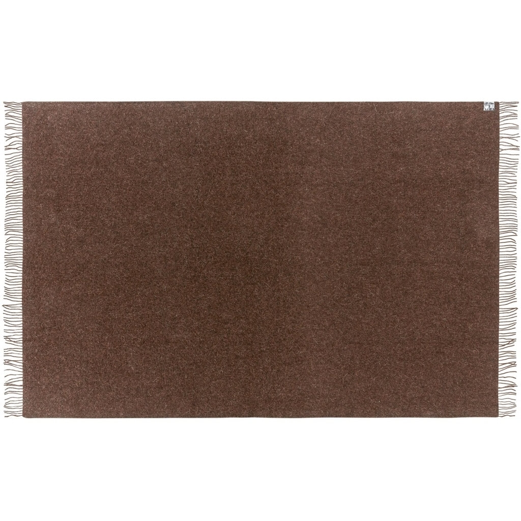 Oxford Alpaca Wol Blankie Donkerbruin 140x240 cm