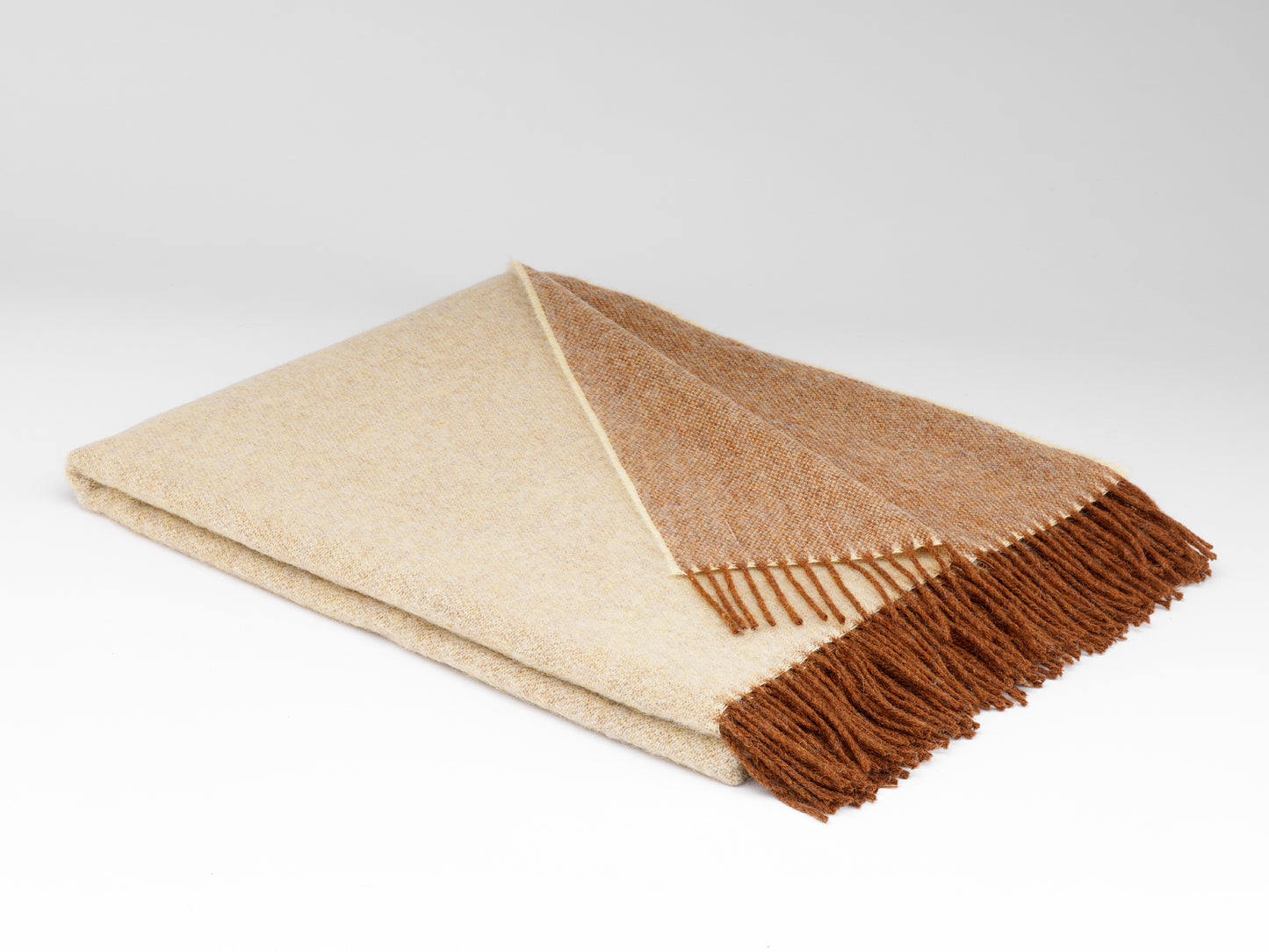 Cappuccino Reversible Merino Blankie 200x145 cm