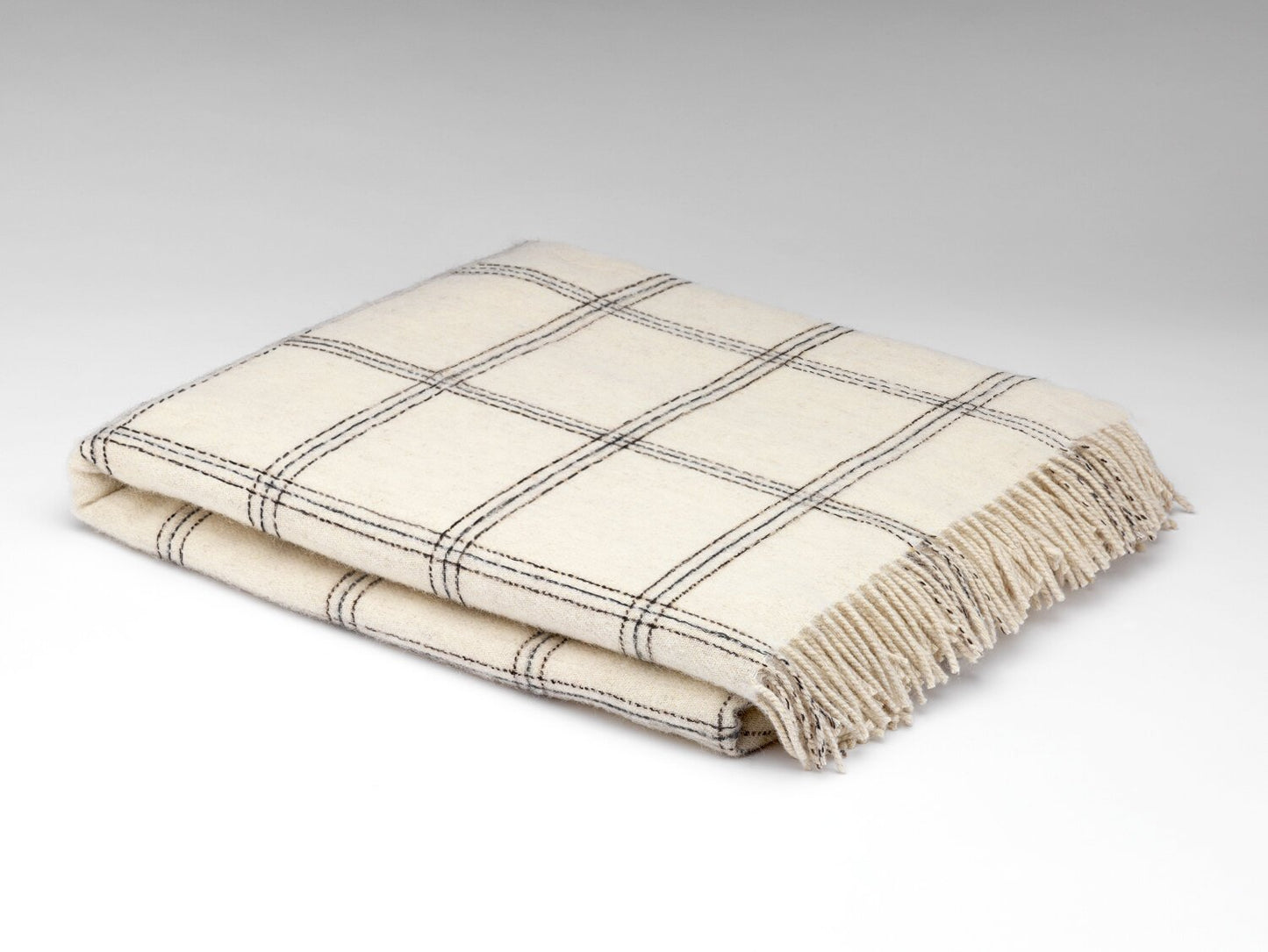 White Pearl Window Alpaca Merino Blankie 200x145 cm