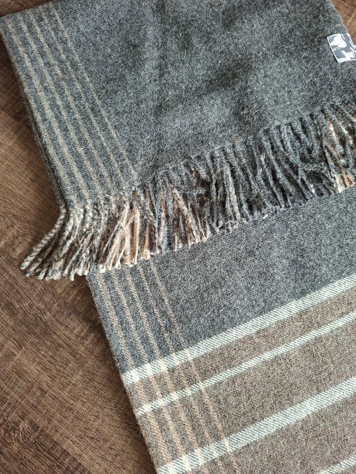 Bogota Baby Alpaca Blankie Donkergrijs 130x200 cm