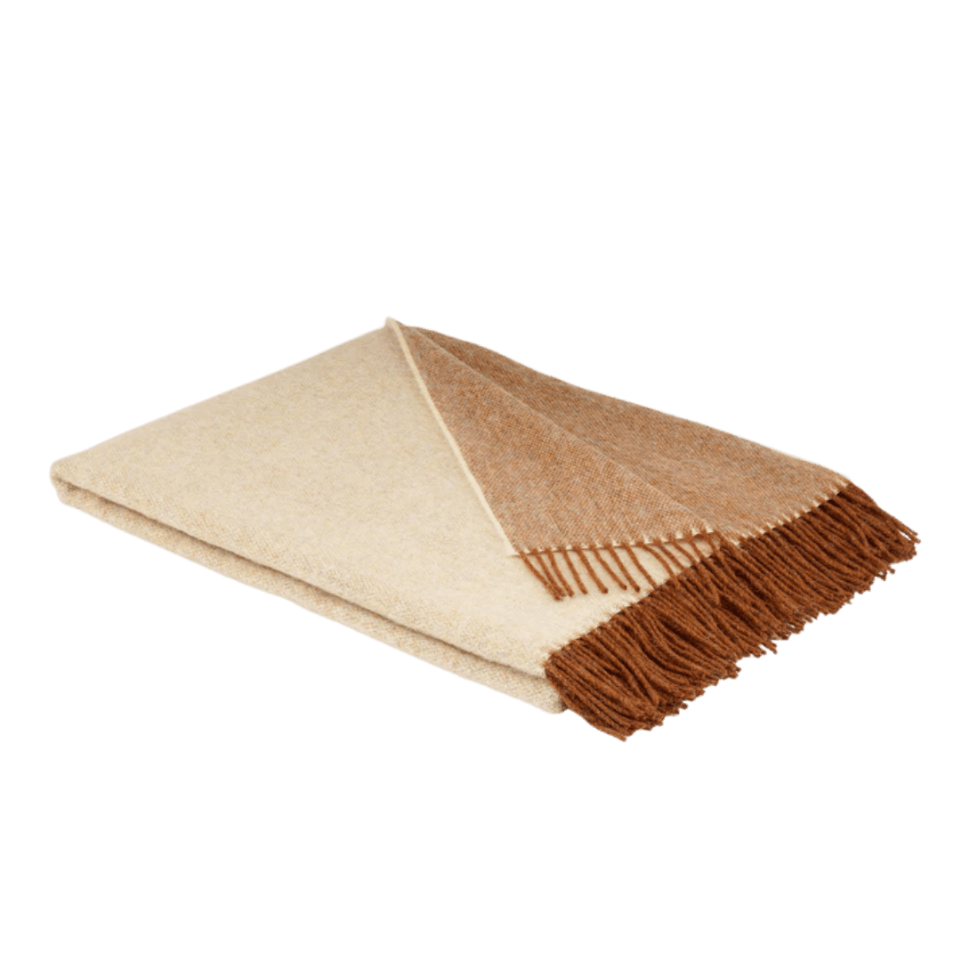 Cappuccino Reversible Merino Blankie 200x145 cm