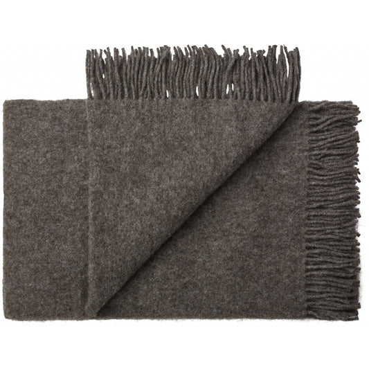 Oxford Alpaca Wol Blankie Donkergrijs 140x240 cm