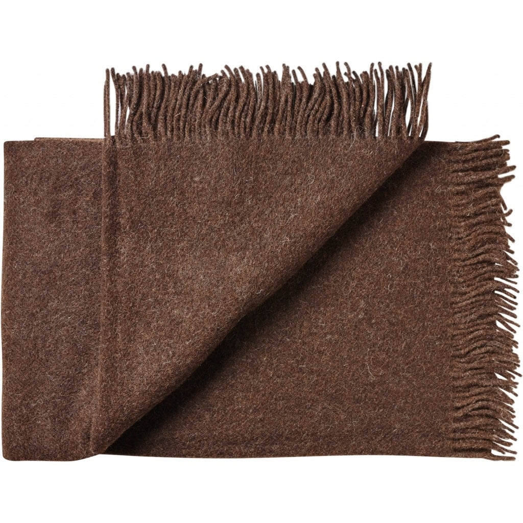 Oxford Alpaca Wol Blankie Donkerbruin 140x240 cm