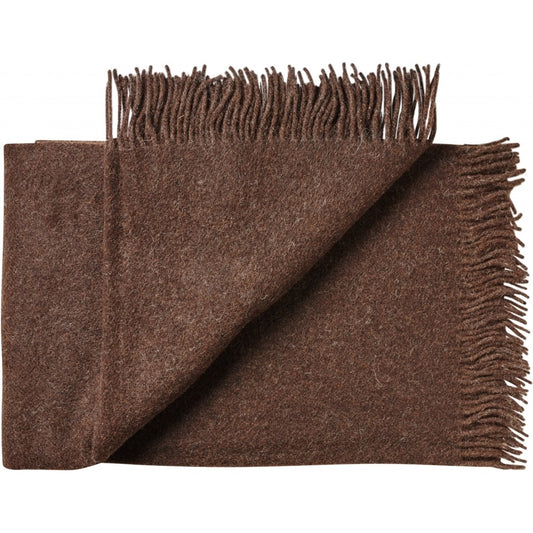 Oxford Alpaca Wol Blankie Donkerbruin 140x240 cm