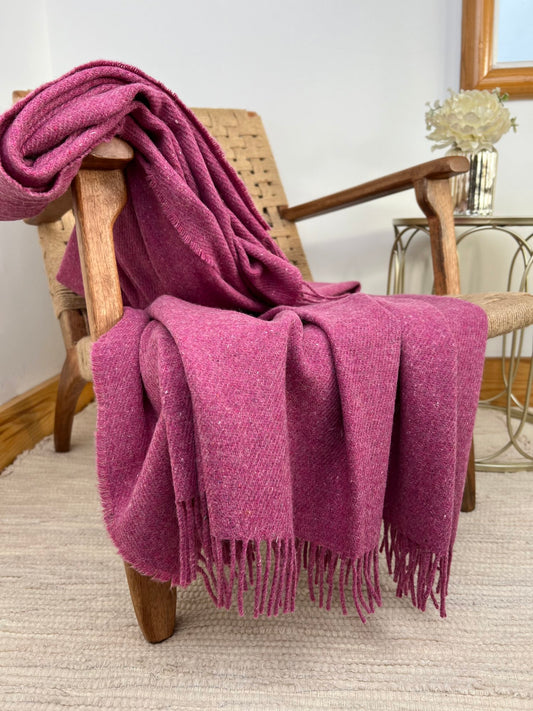 Forever Rose Gerecyclede Merino Blankie 200x145 cm