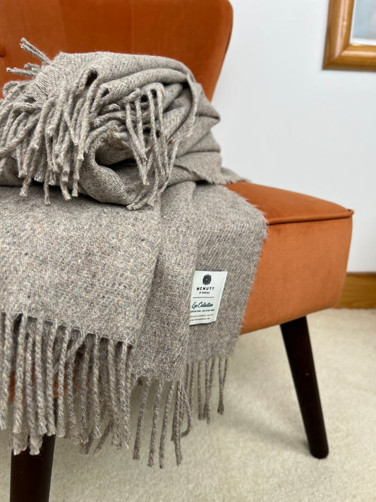Forever Pebble Gerecyclede Merino Blankie 200x145 cm