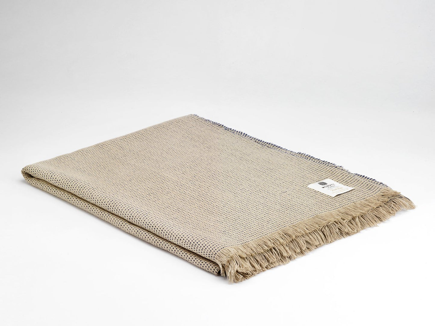 Athens Chunky Linnen Blankie Naturel Steen 200x145 cm